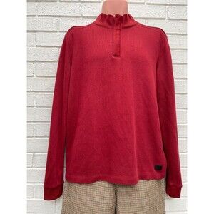 Hogo Boss men's classic orange pullover long sleeve sweater shirt